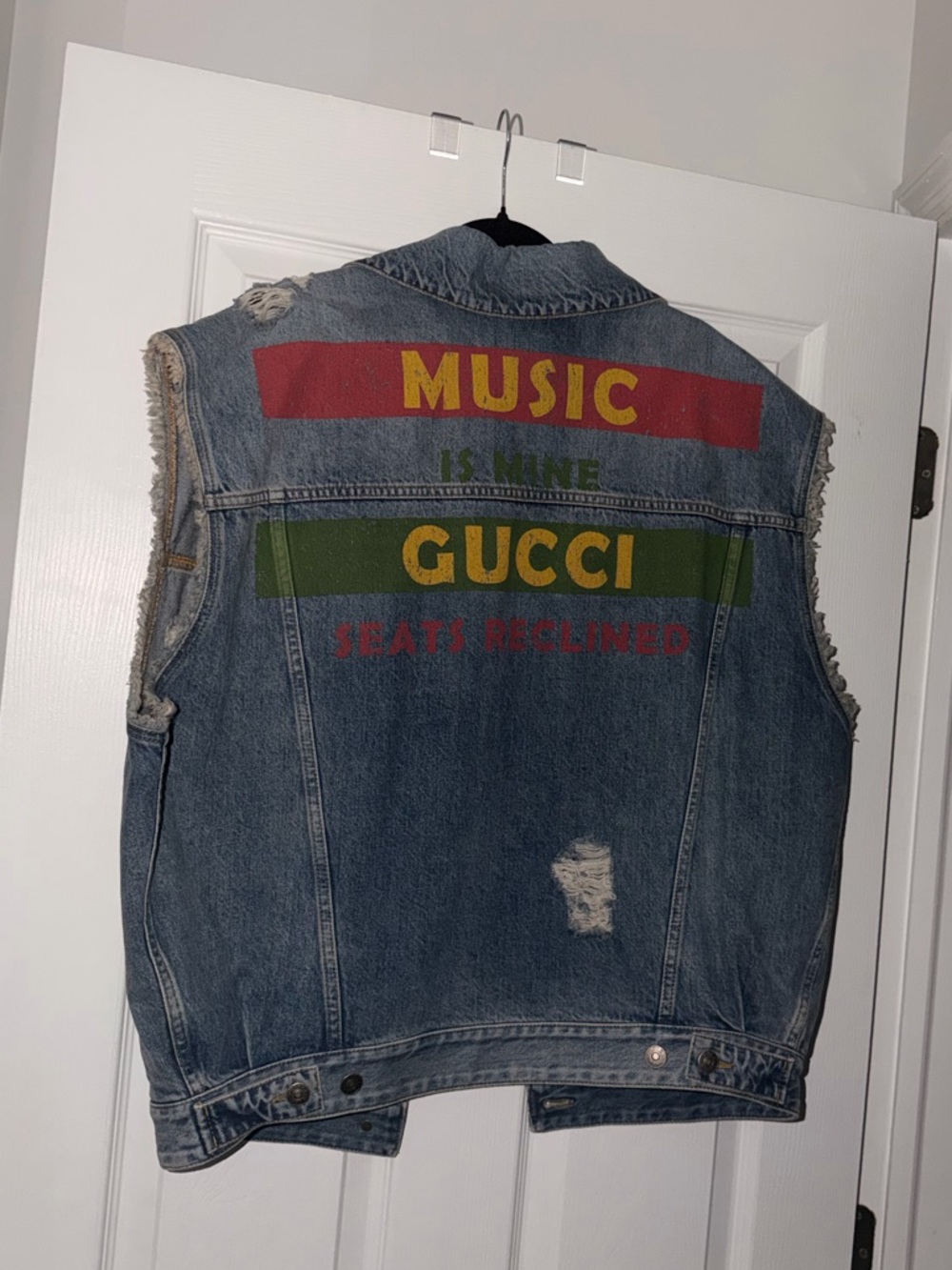 Gucci Denim Vest Oversize Special Music Edition - Picture 3 of 5